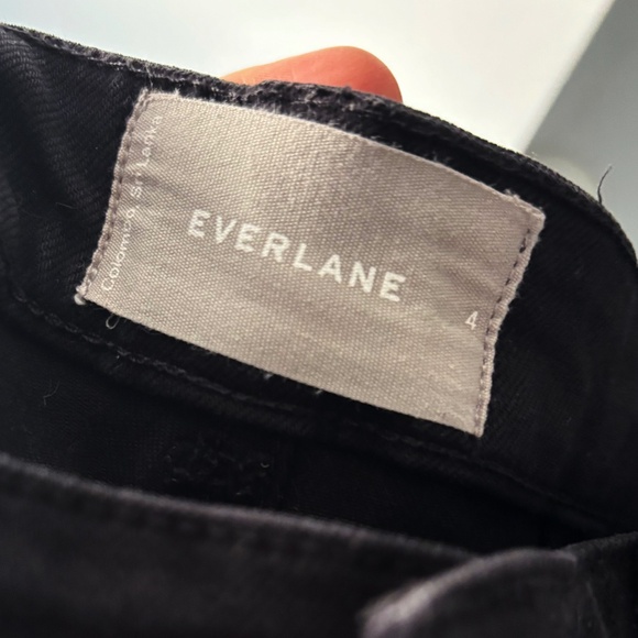 Everlane Cropped Straight Regular Pant Size 4 in Black - Picture 7 of 7
